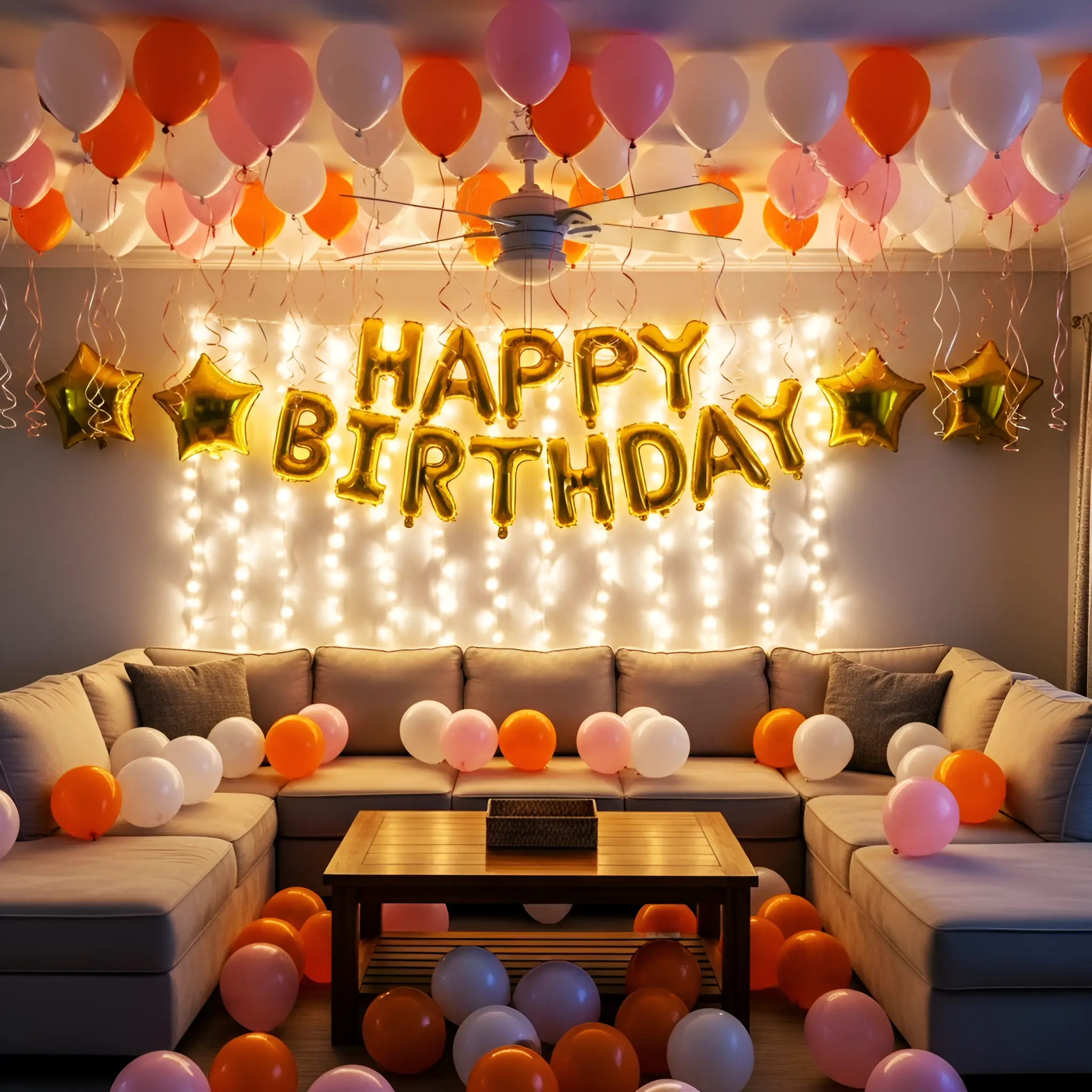 Surprise Birthday Room Setup