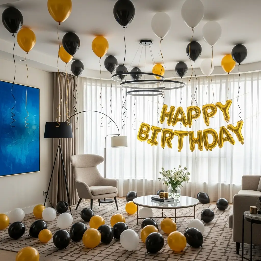 thumbnail image 2 of Rose Gold Happy Birthday Number Balloons - 18th, 25th, 30th, 40th Age Party Decorations 2 of 6