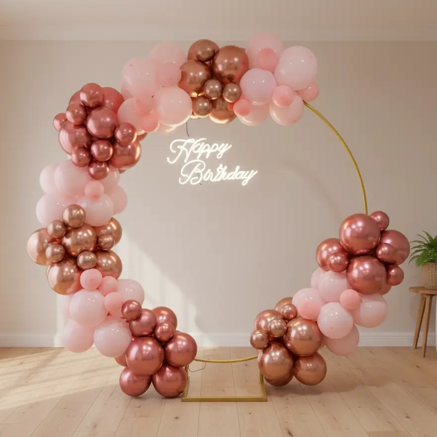 Rosegold Birthday Party Decoration