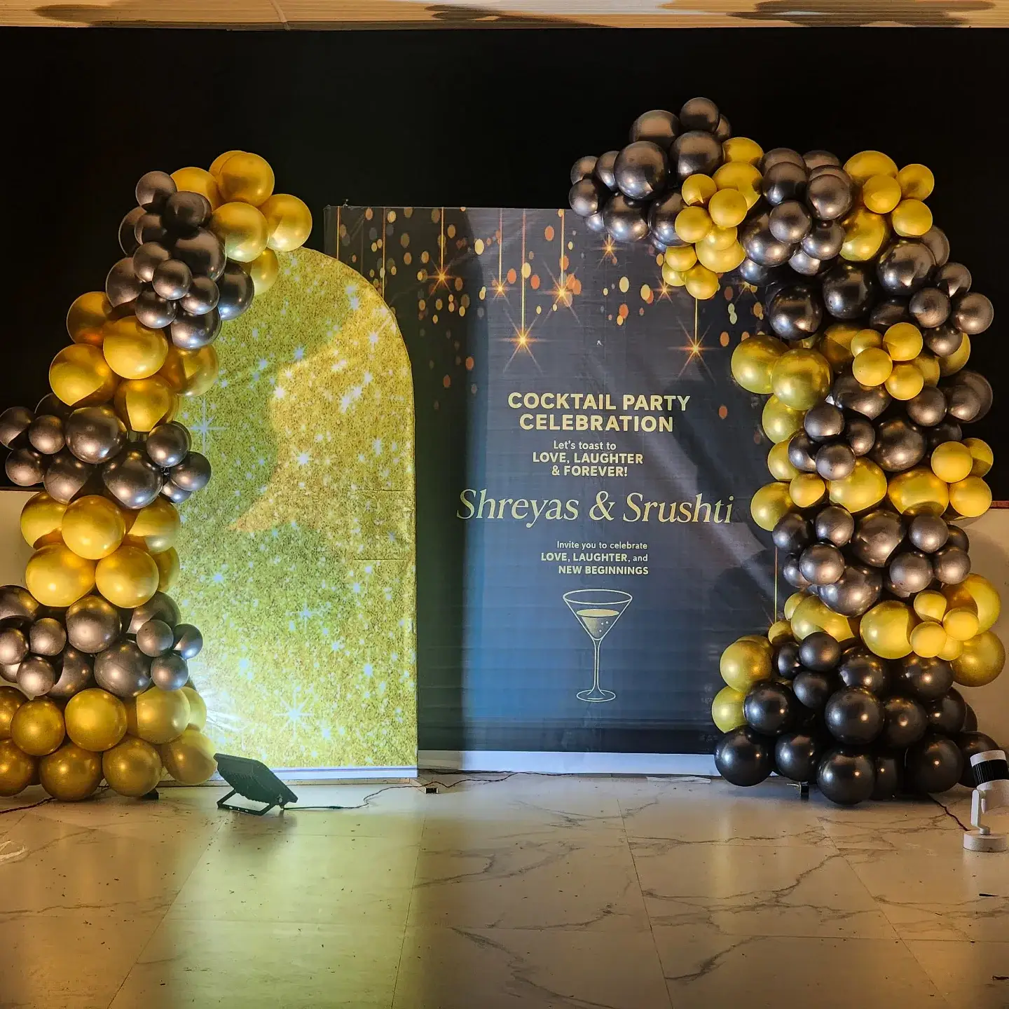 Cocktail Birthday Party Decoration at Terrace