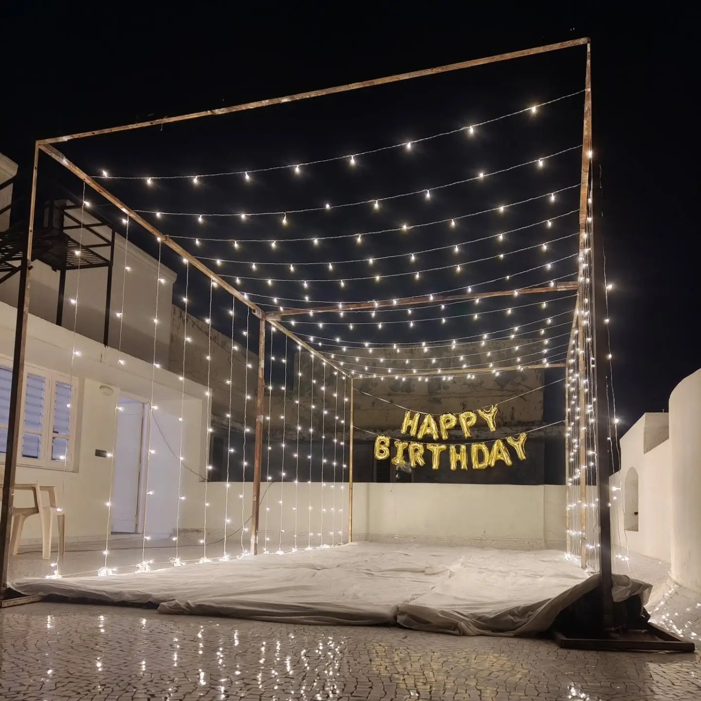 Birthday Rooftop Celebration Decor