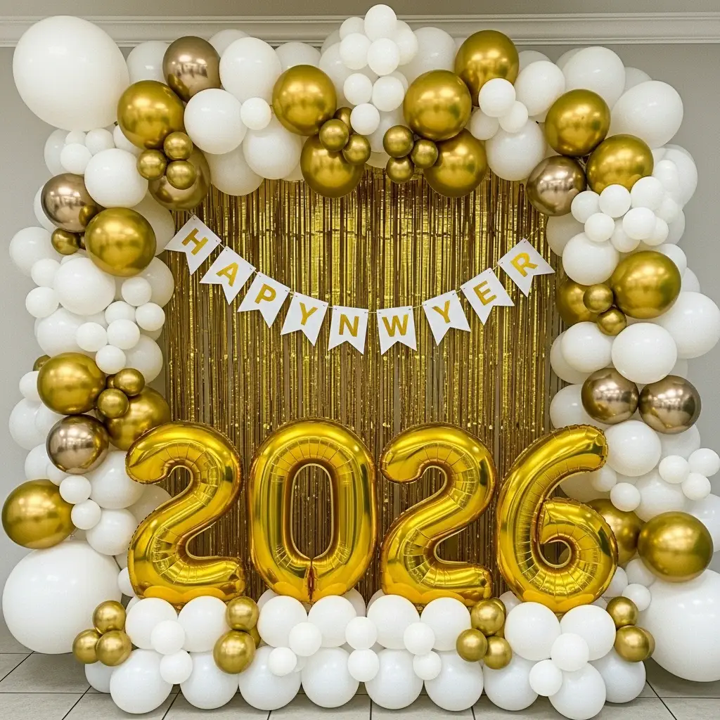 Elegant Happy New Year Decoration