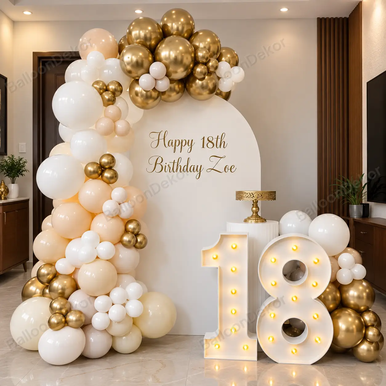 18th Birthday Celebration Decor — Balloon & Birthday Decoration in Ajmer in Ajmer
