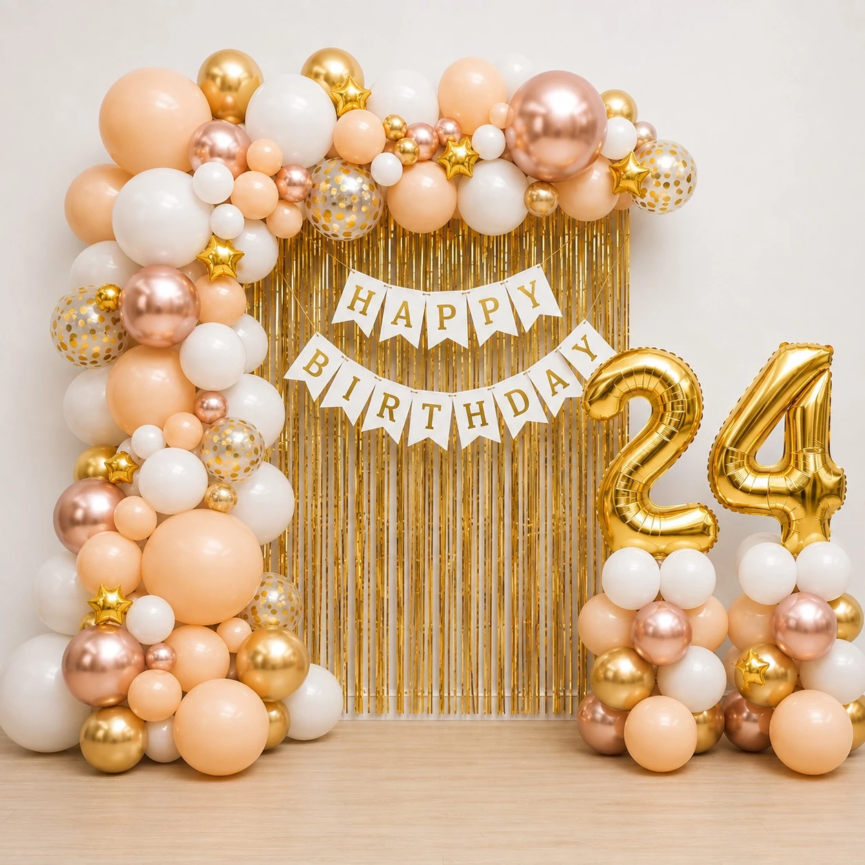 Adult Birthday Decoration Backdrop — Balloon Decoration at Home by Expert Decorators
