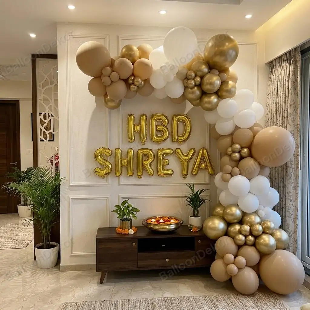 Balloon Arch Setup — Balloon Decoration at Home by Expert Decorators