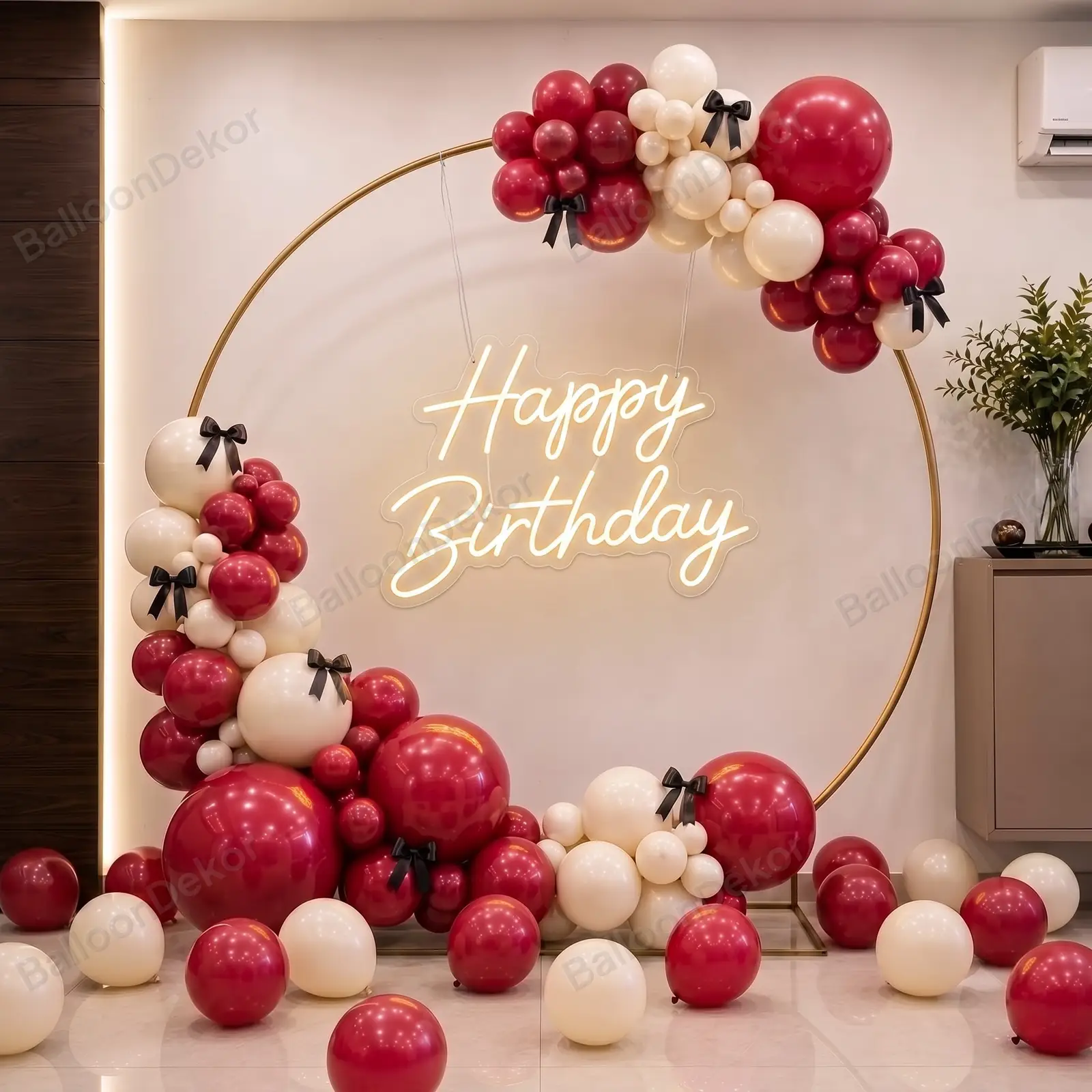 Balloon Ring Setup Birthday Party