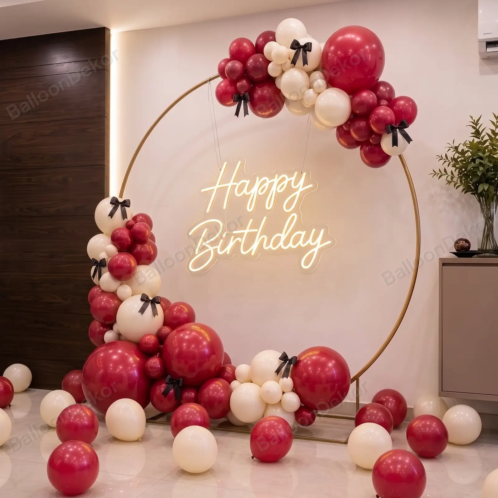 Balloon Ring Setup Birthday Party — photo 2