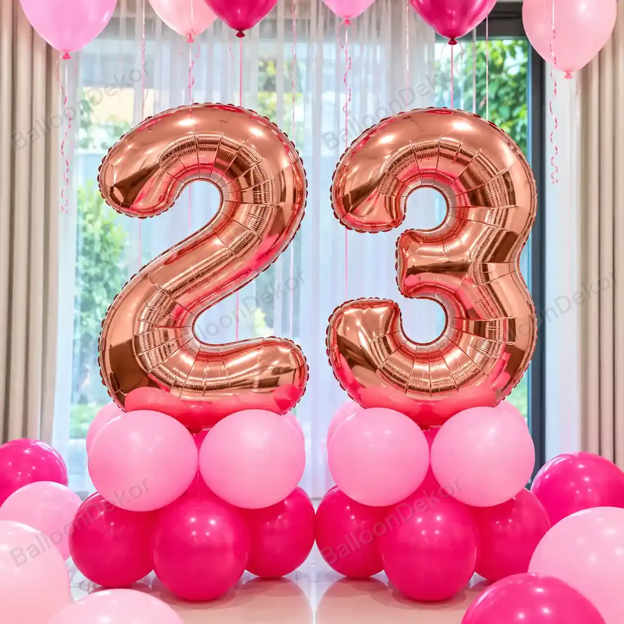 Beautiful Birthday Room Balloon Decoration — photo 2