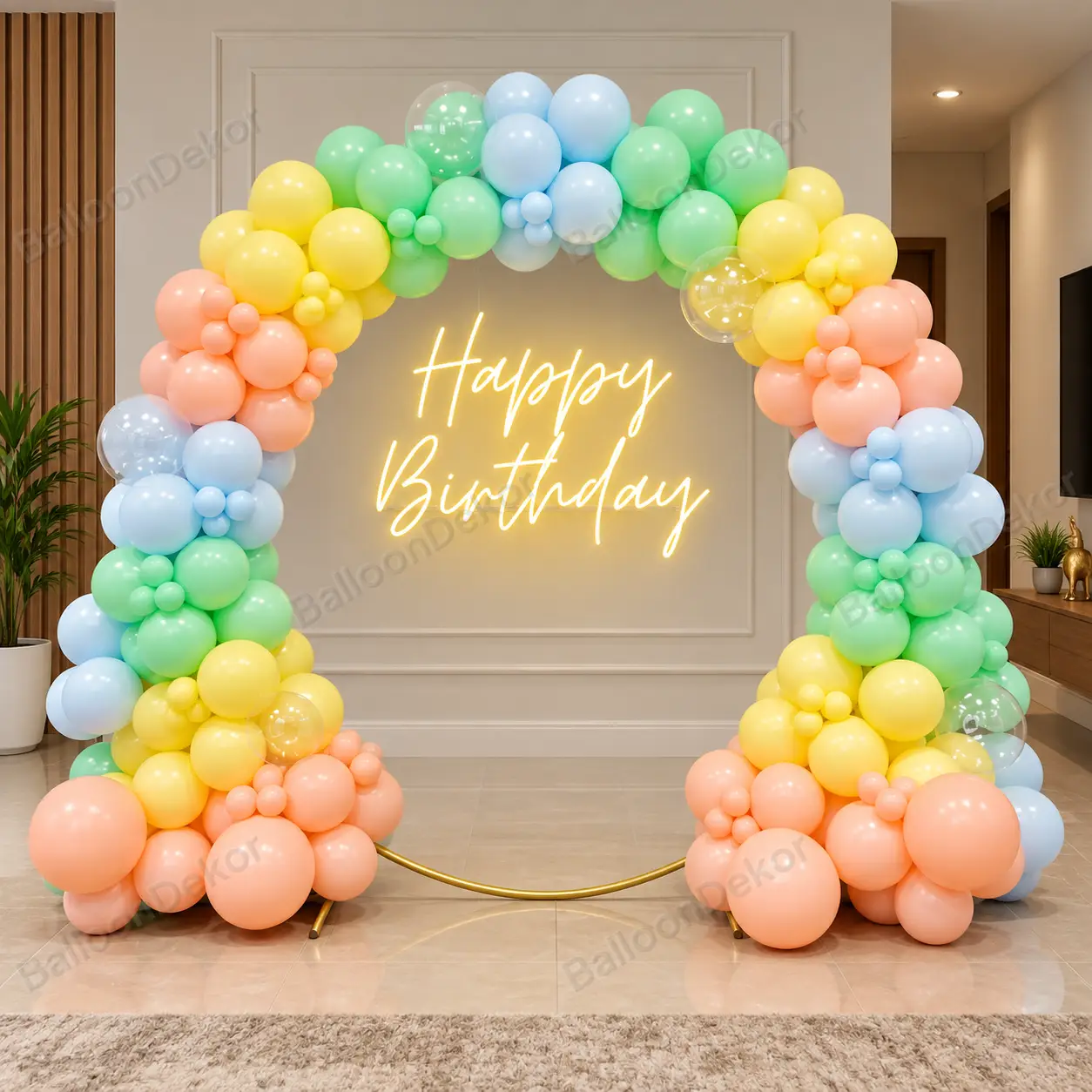 Birthday Funhouse Backdrop — Luxury Premium Party Decoration