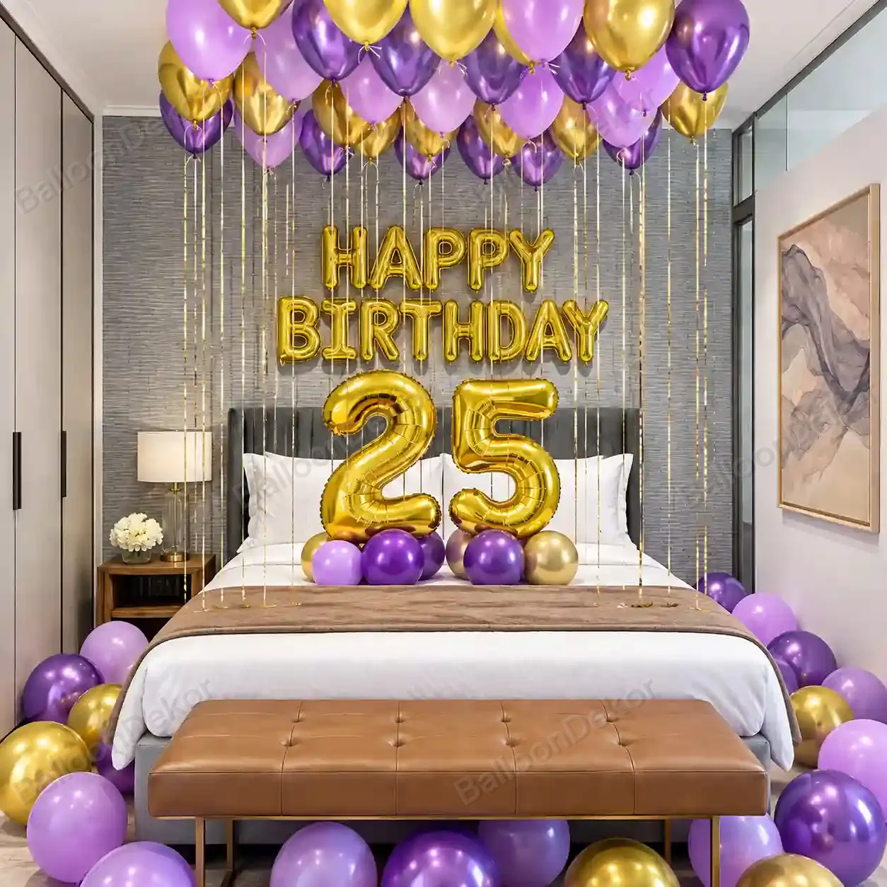 Birthday Room Celebration Balloon Decoration — Balloon Decoration at Home in Chandigarh in Chandigarh