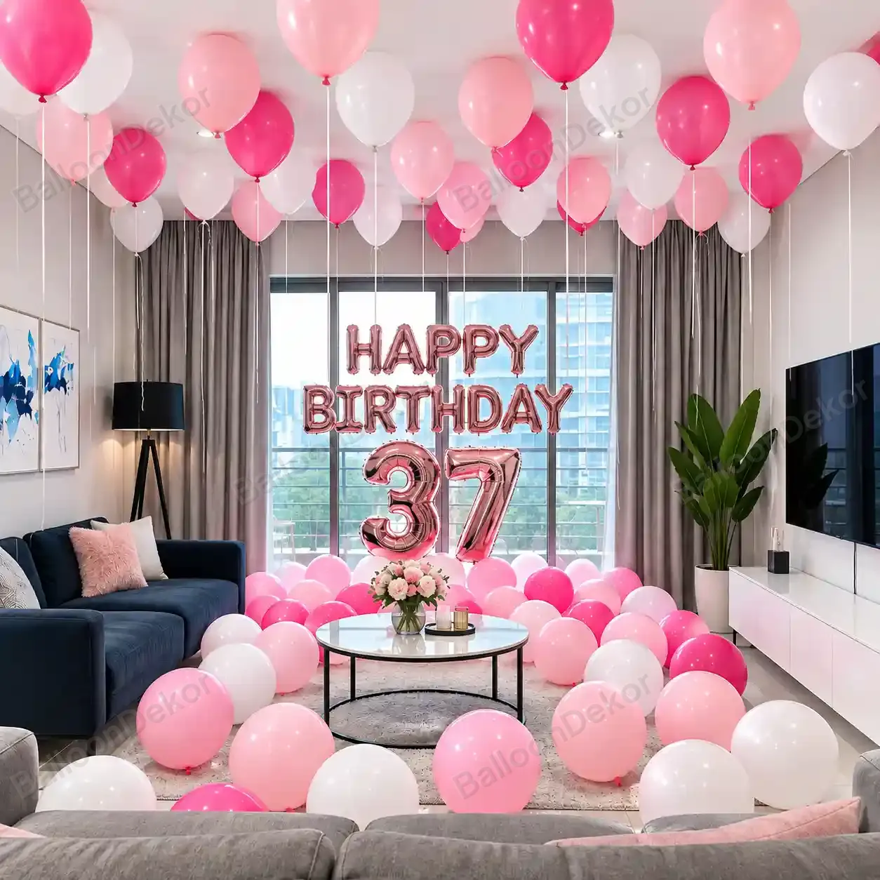 Birthday Room Party Balloon Decoration