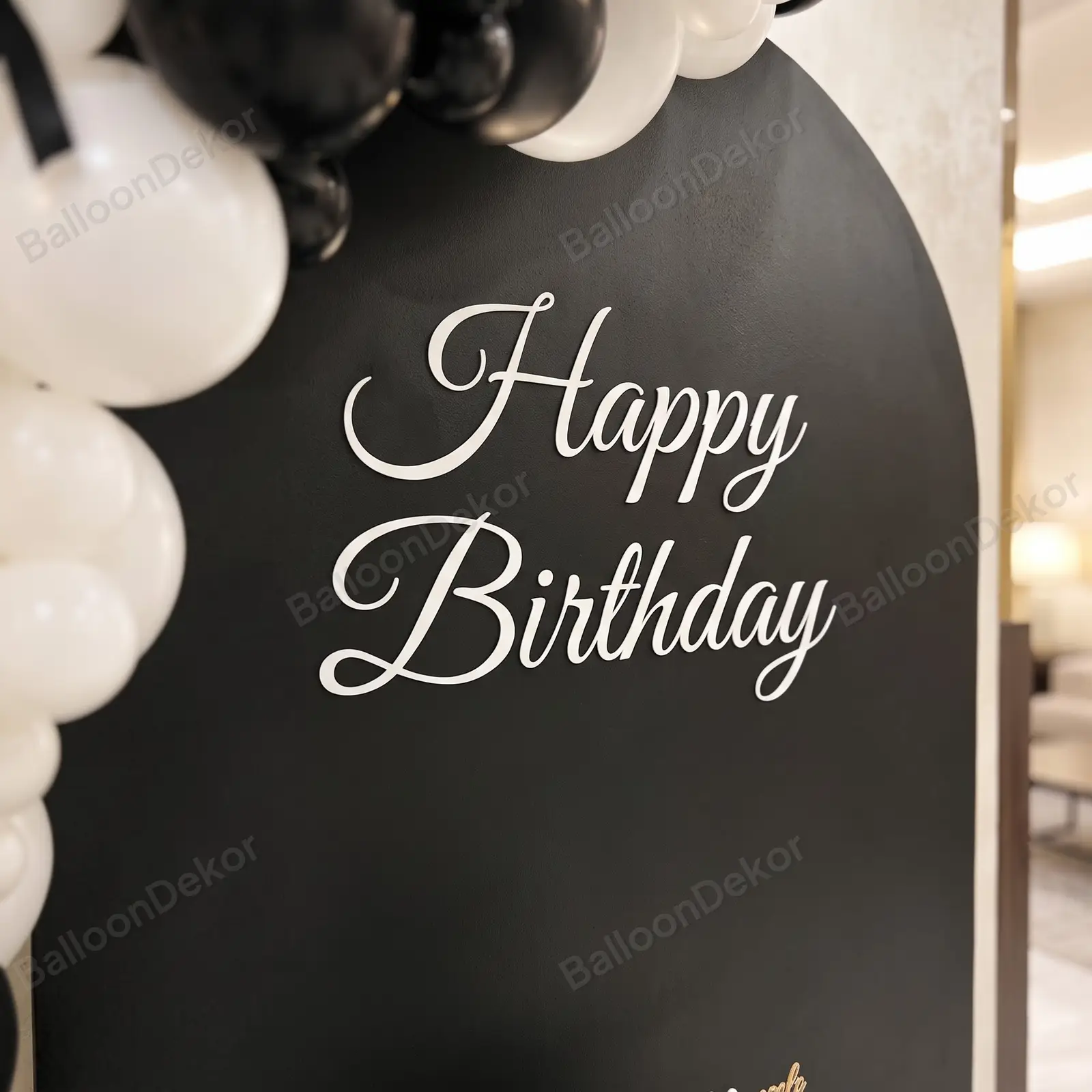 Bow & Balloon Birthday Backdrop — thumbnail 3