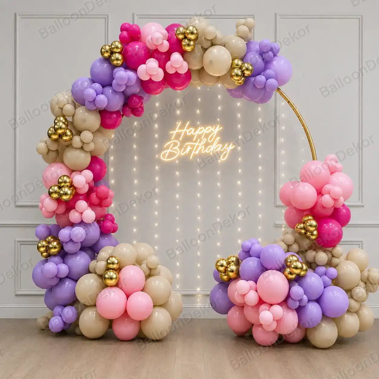 Dreamy Pastel Birthday Backdrop — Birthday Decorations in Chennai in Chennai