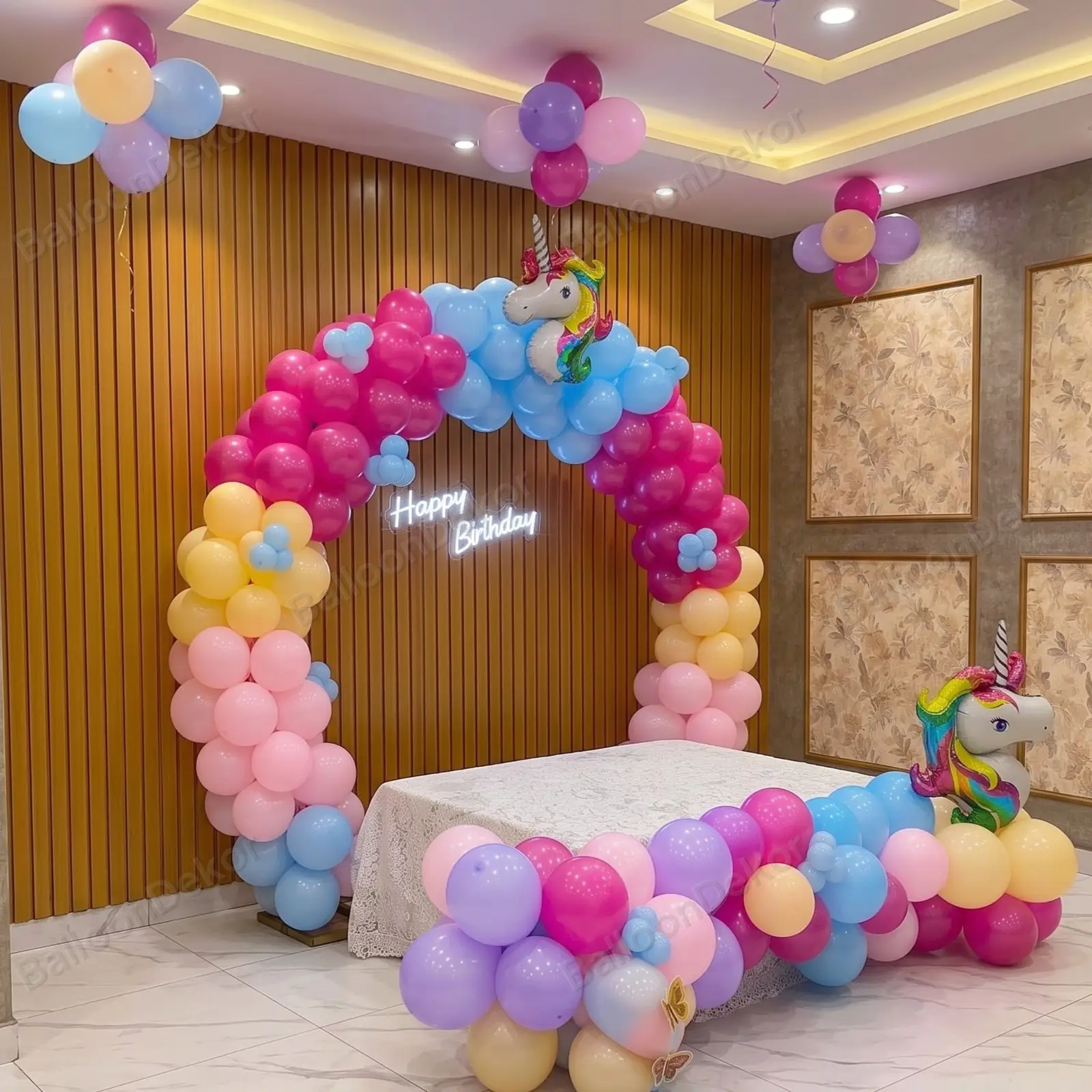 Dreamy Unicorn Theme Birthday Ring Decoration — thumbnail 3