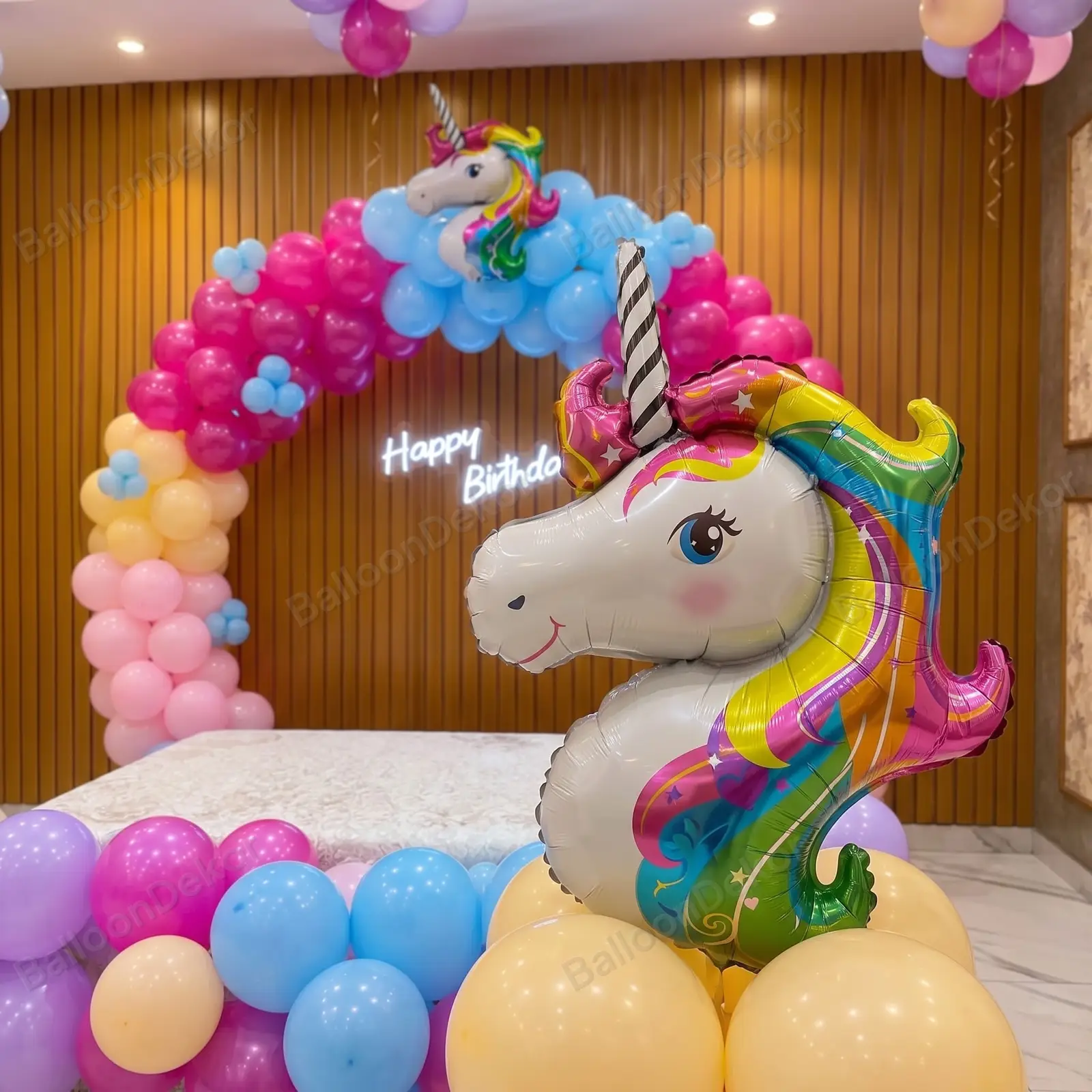 Dreamy Unicorn Theme Birthday Ring Decoration — thumbnail 4