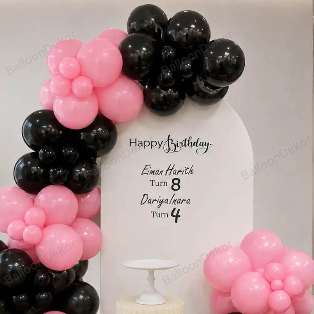 Elegant Milestone Birthday Balloon Decoration — photo 3