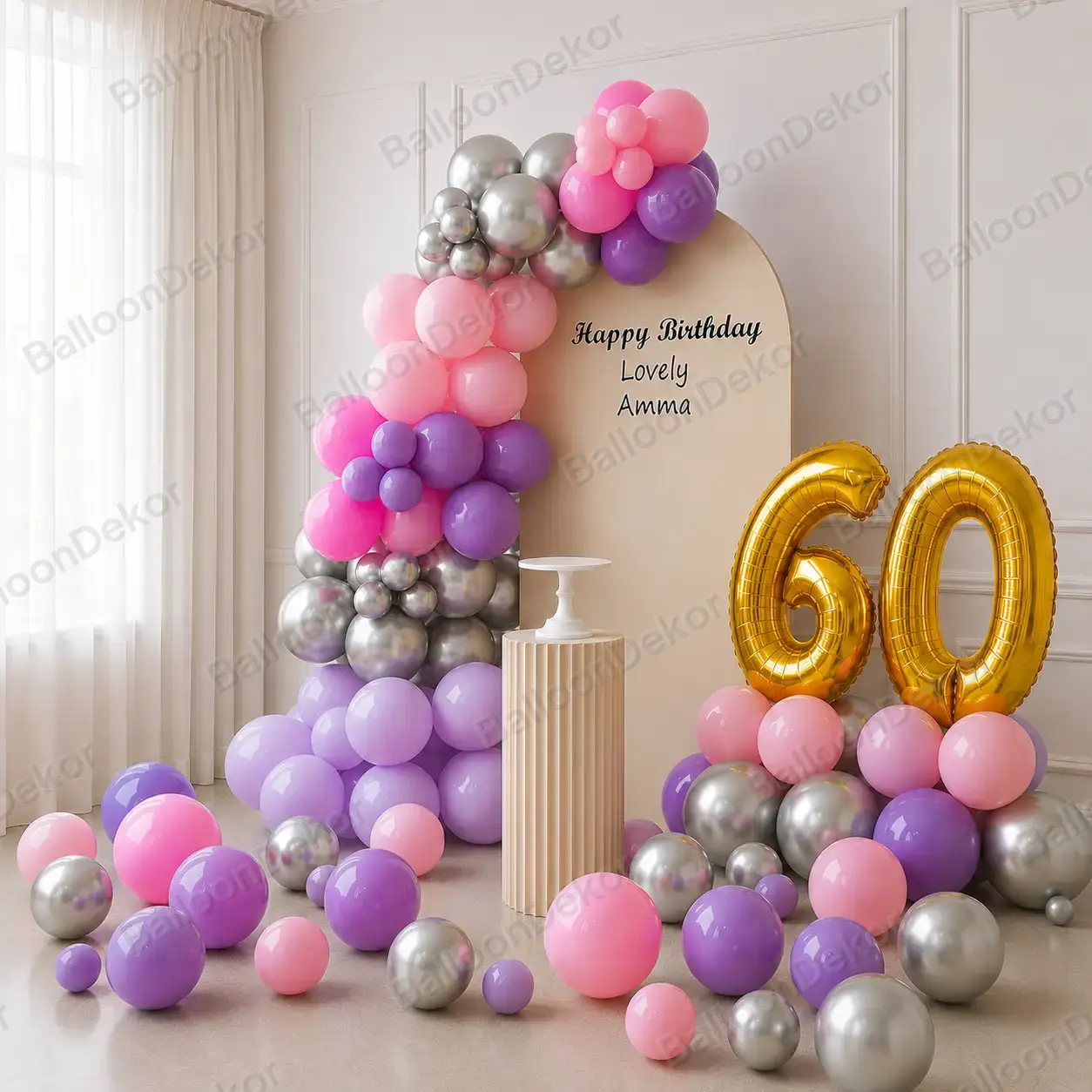 Elegant U Panel Adult Birthday Decoration — photo 2