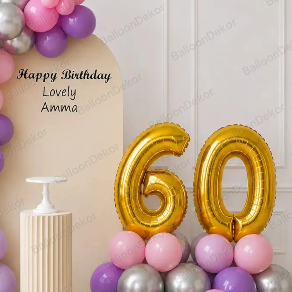 Elegant U Panel Adult Birthday Decoration — photo 3