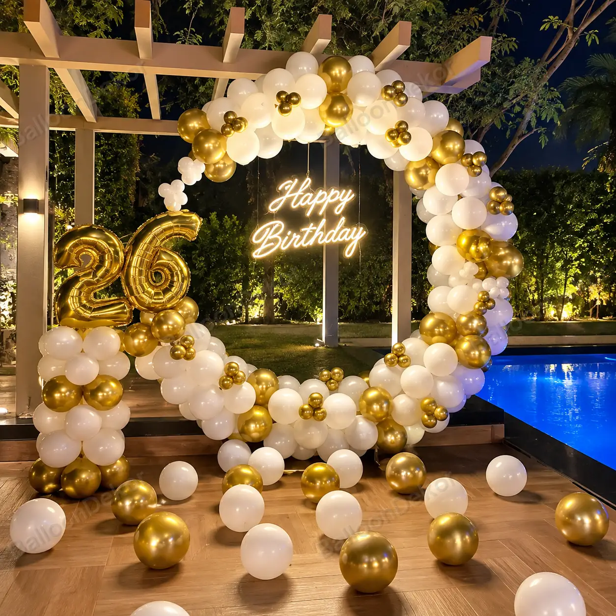 Golden Glow Birthday Decor — thumbnail 2