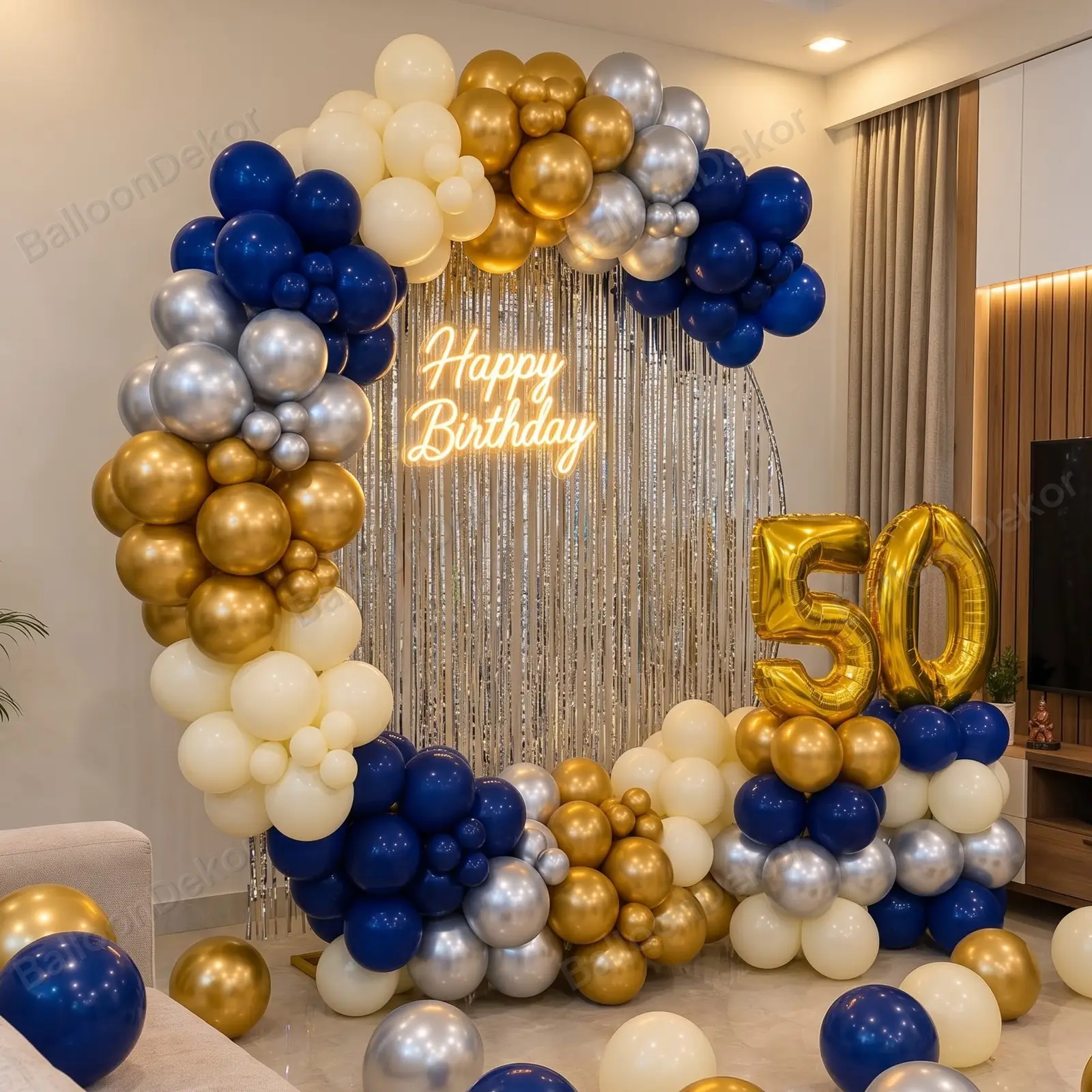 Golden jubilee Birthday Ring Decoration — photo 2