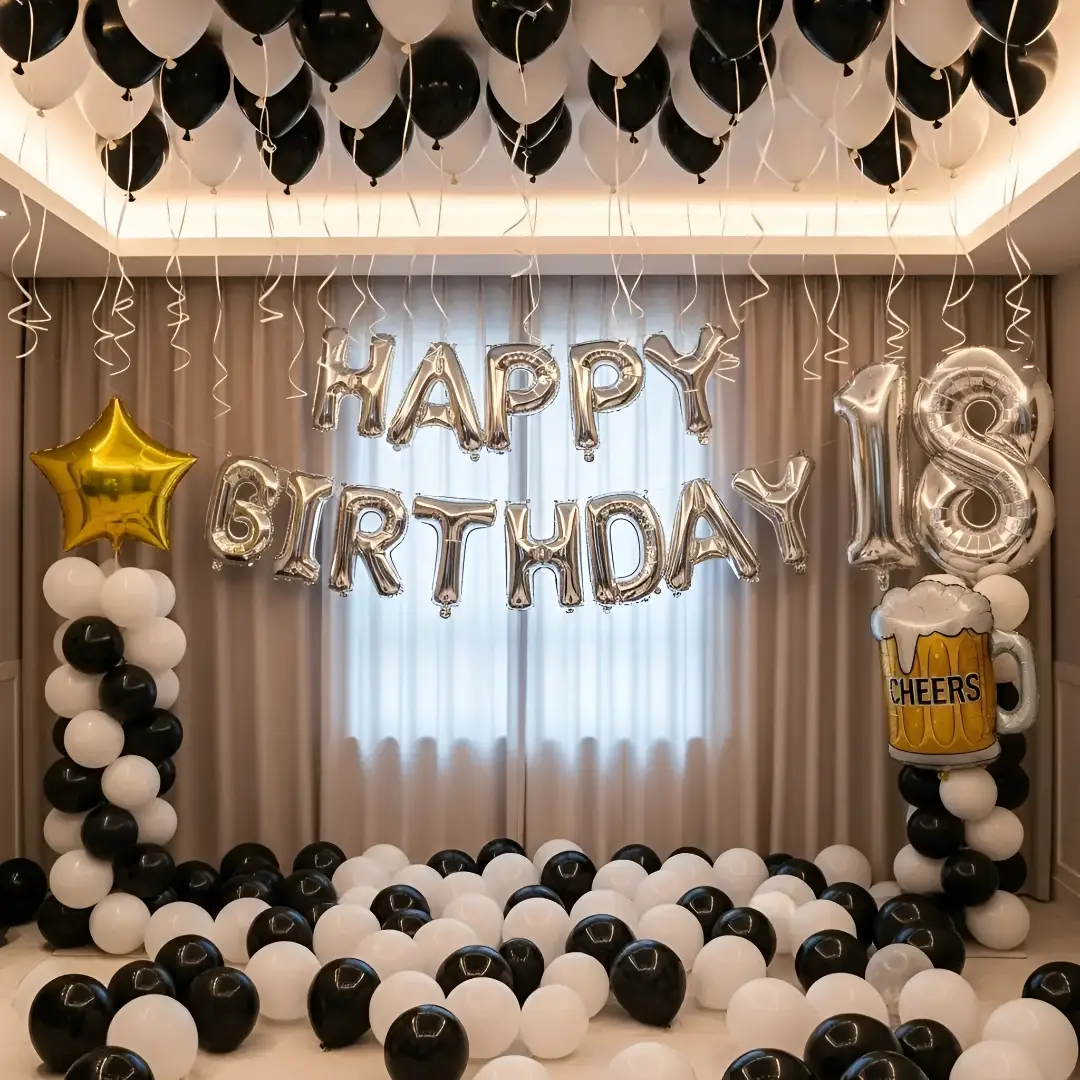 Home Birthday Balloon Decoration — thumbnail 2