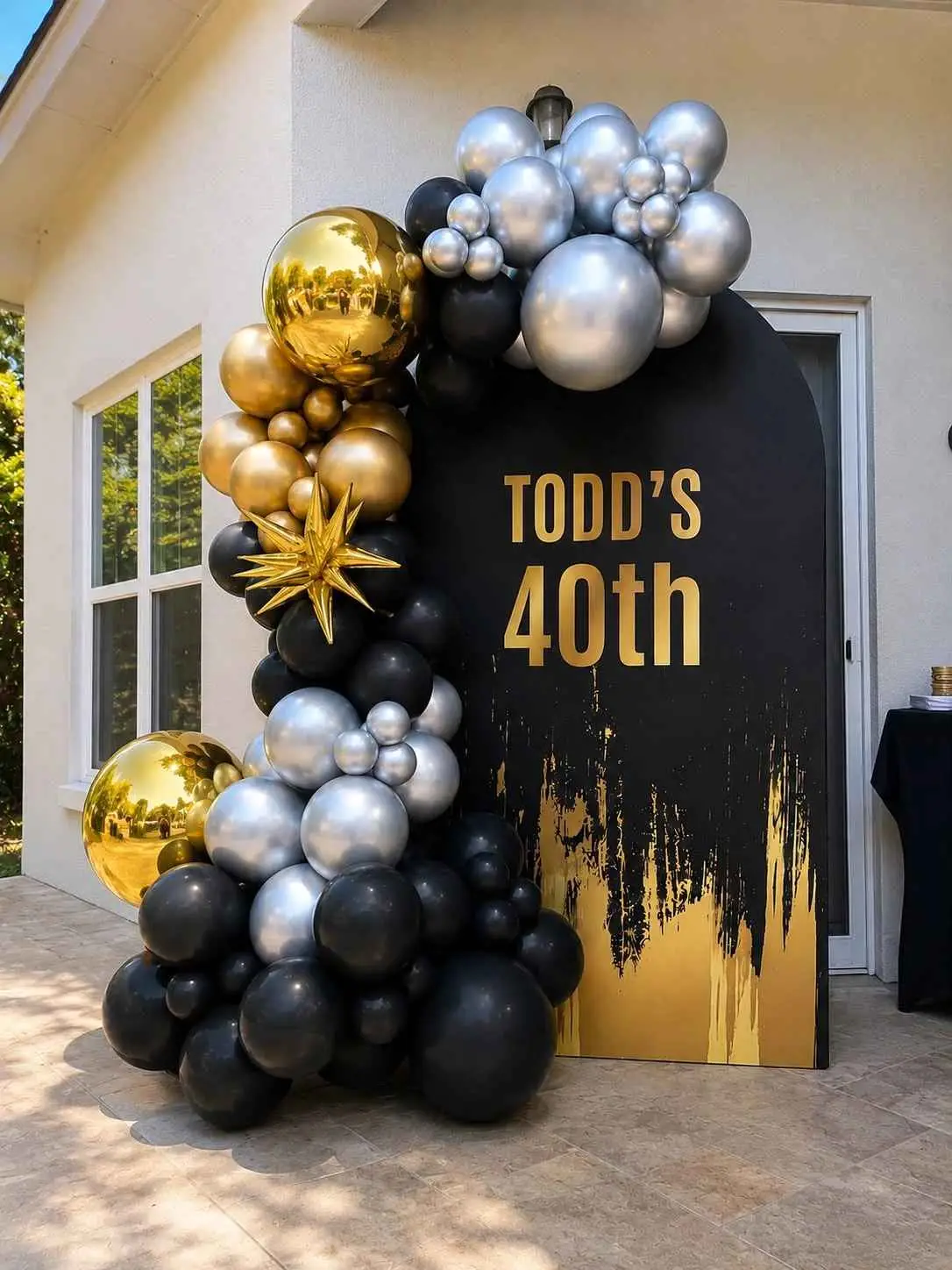 Luxury 40th Birthday Balloon Decoration — photo 3