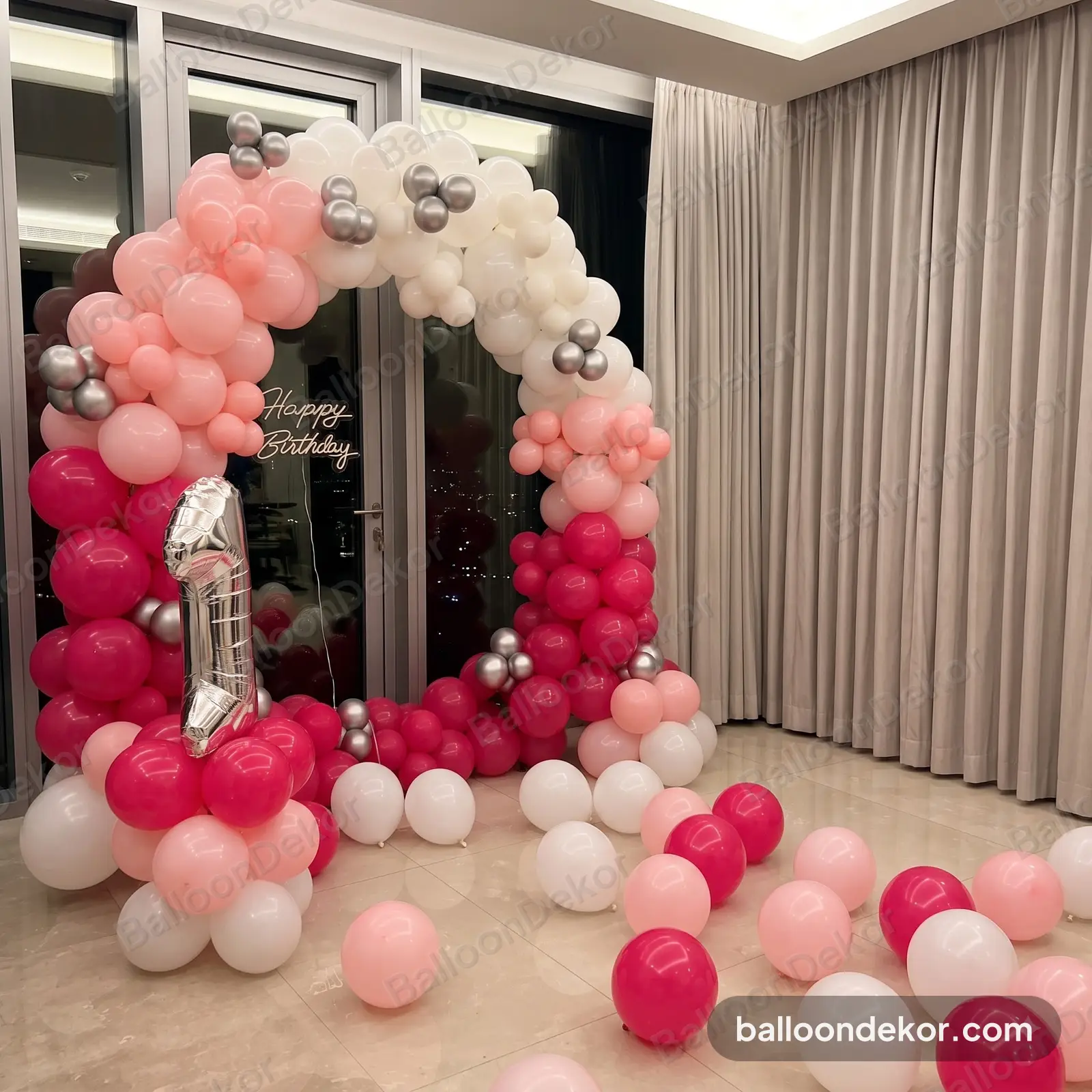 Pink Birthday Ring Decor in Mumbai — thumbnail 2