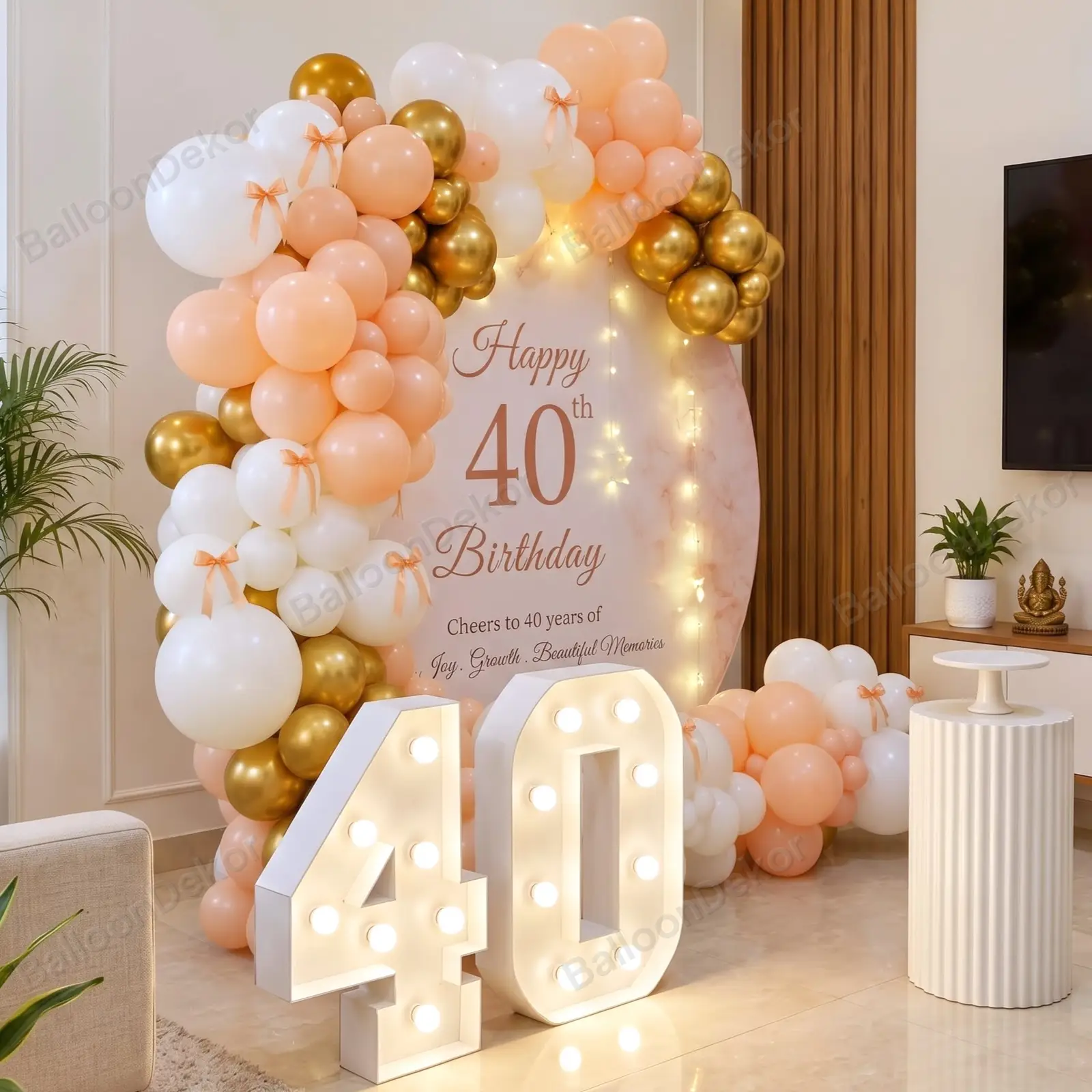 Premium 40th Birthday Ring Decoration — photo 2