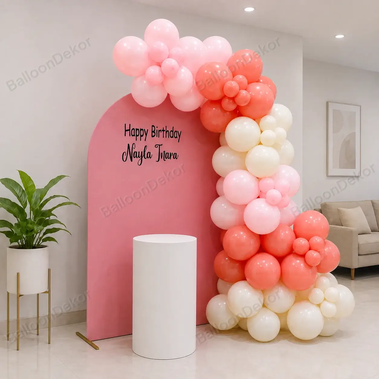 Pretty Perfection Birthday Balloon Decoration — thumbnail 2