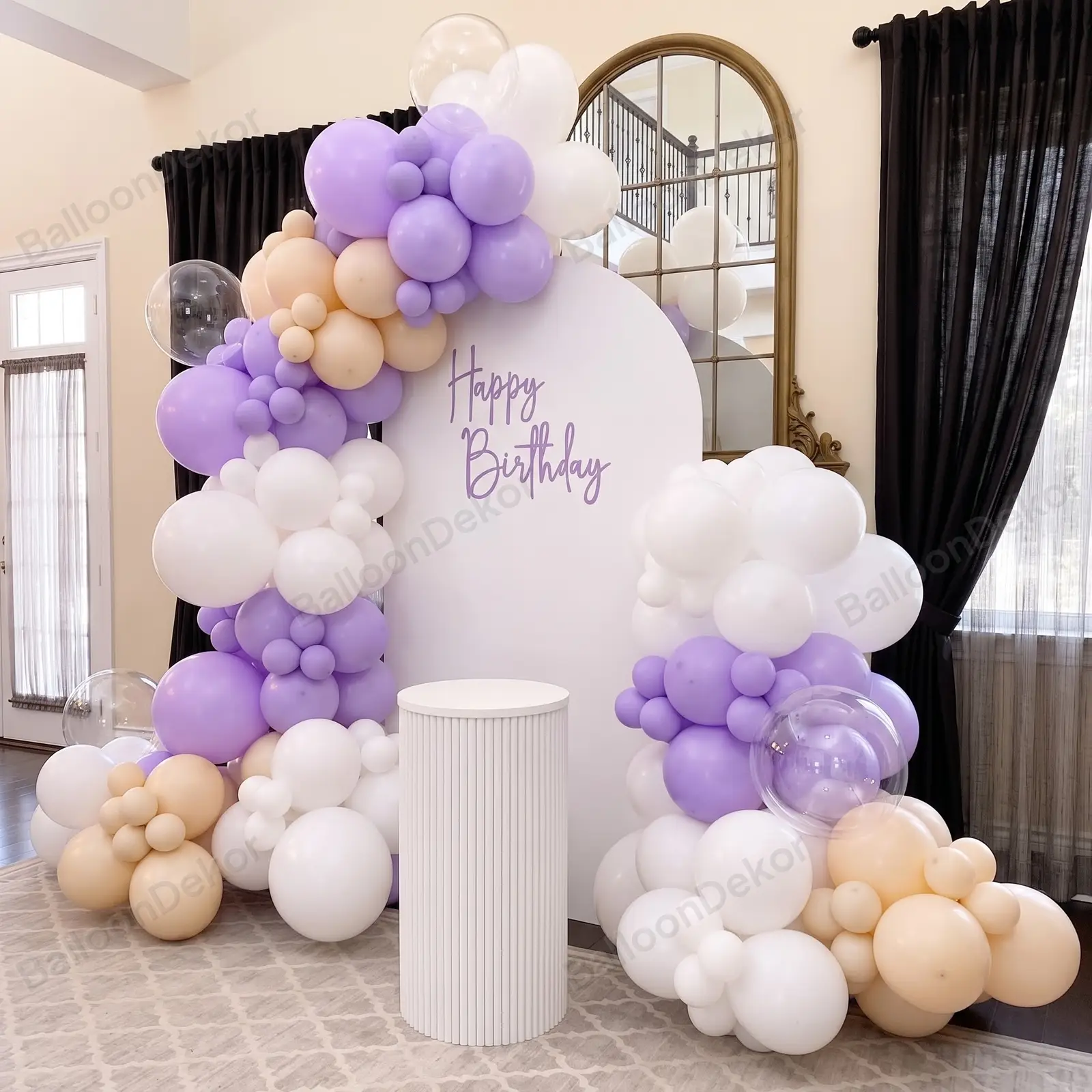 Pretty Purple Balloon Decoration at Home — thumbnail 2