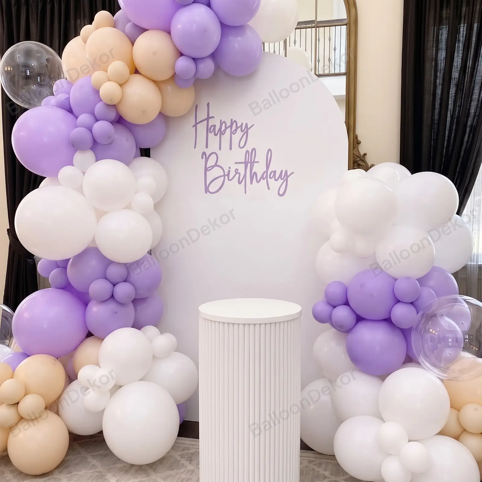 Pretty Purple Balloon Decoration at Home — thumbnail 3