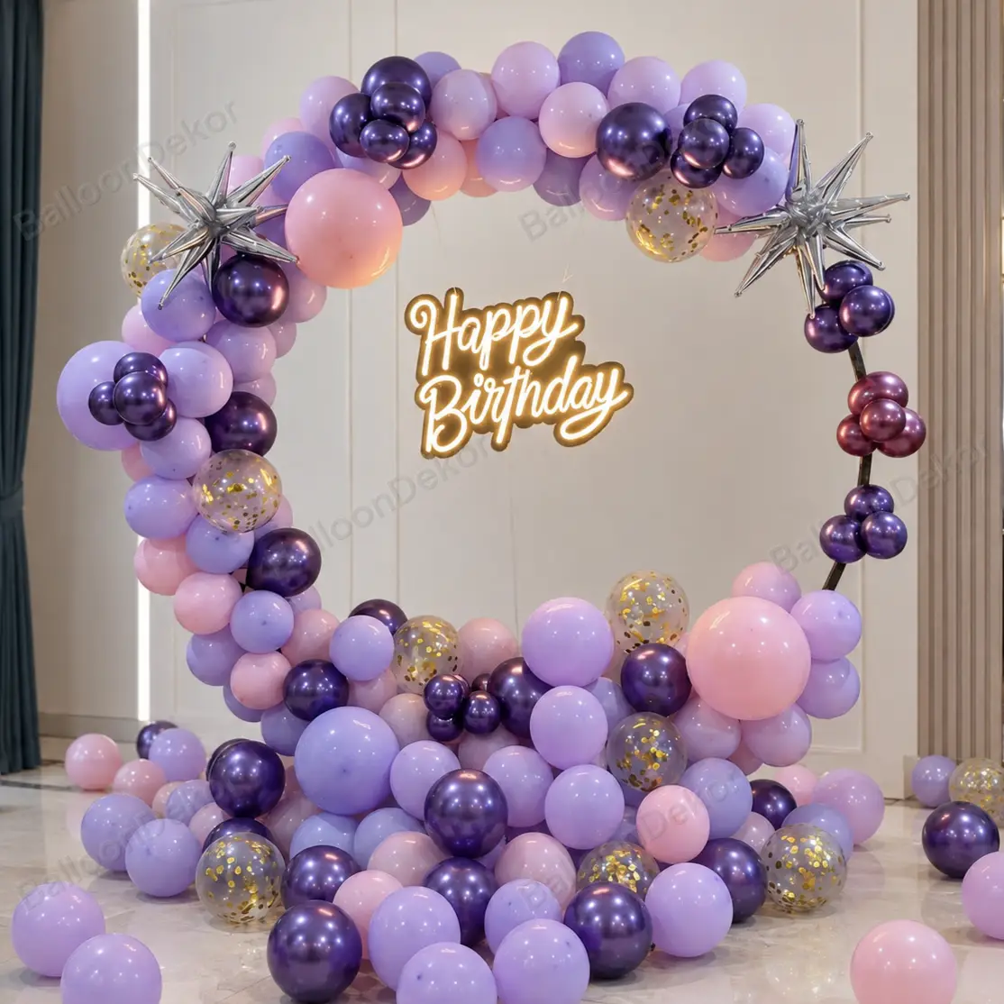 Purple Ring Backdrop for Birthday — thumbnail 3