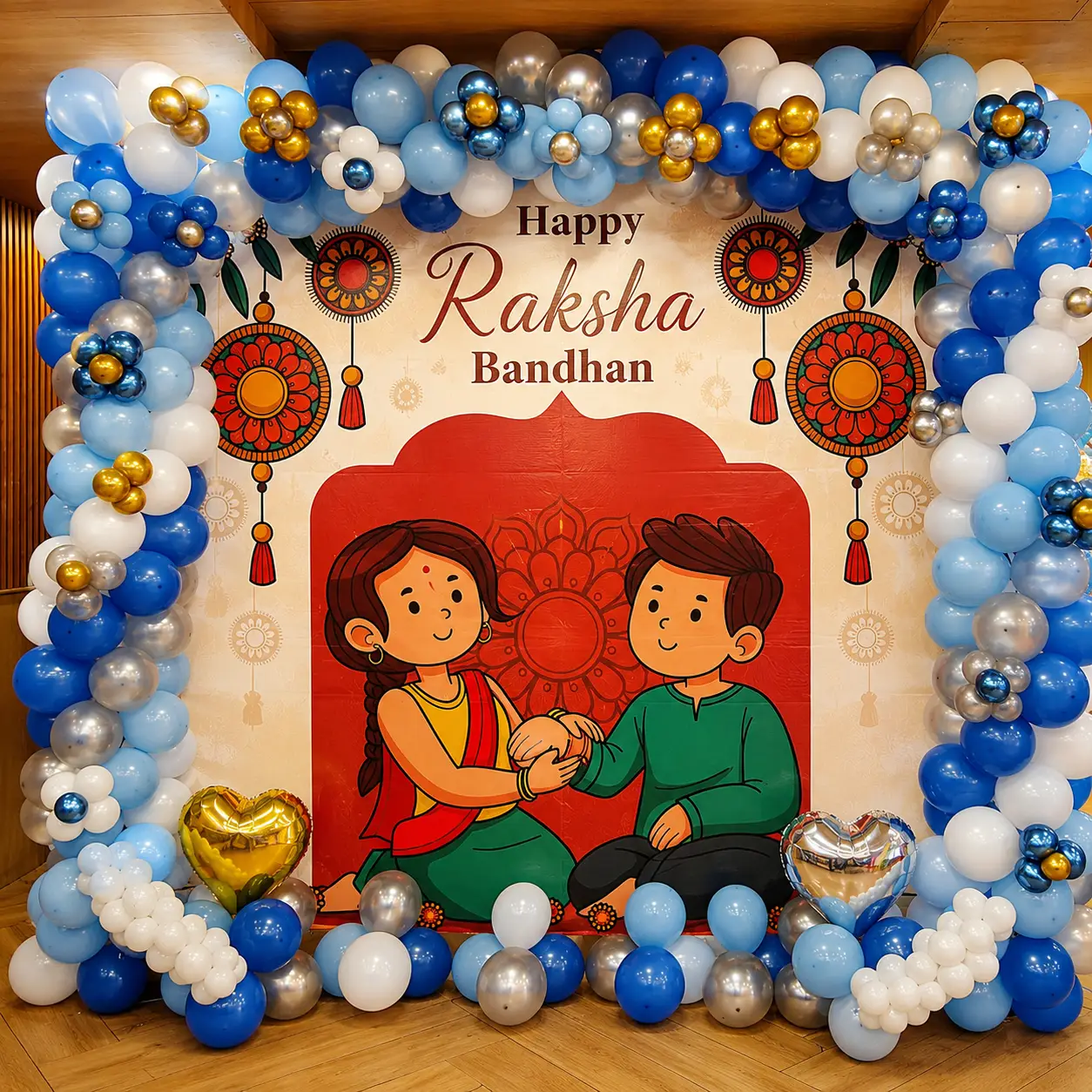 Rakhi Celebration Backdrop Decor — Rakshabhdan Special