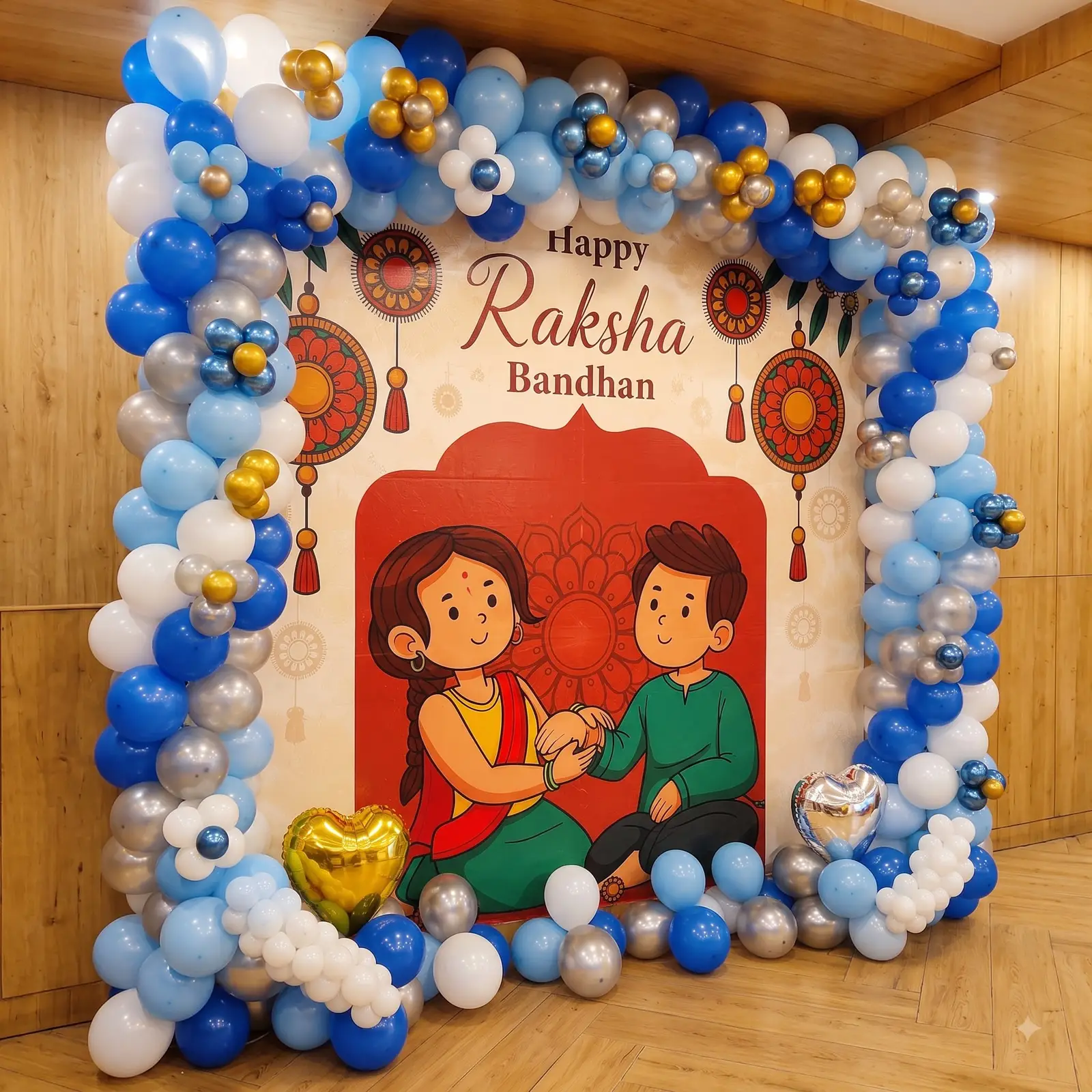 Rakhi Celebration Backdrop Decor — thumbnail 2