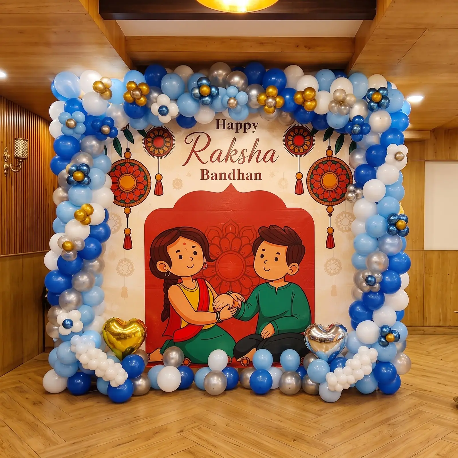 Rakhi Celebration Backdrop Decor — Rakshabhdan Special