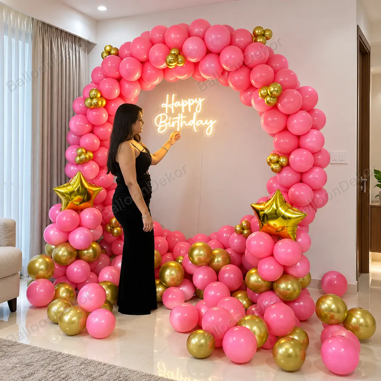 Simple Ring Decor for Birthday — Birthday Decorations in Bhubaneswar in Bhubaneswar