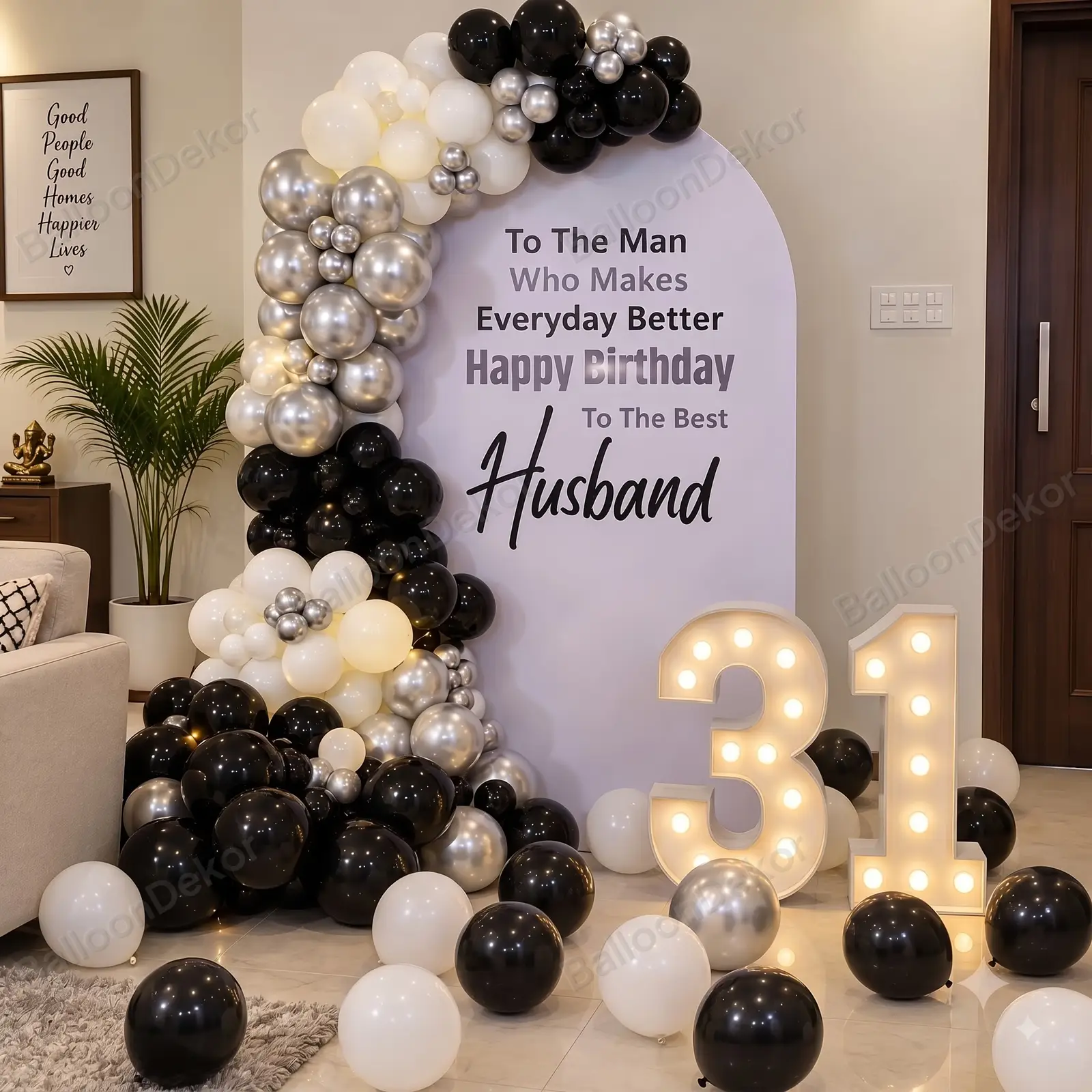 Surprise Birthday Decor for Husband — Birthday Decoration in Hyderabad in Hyderabad