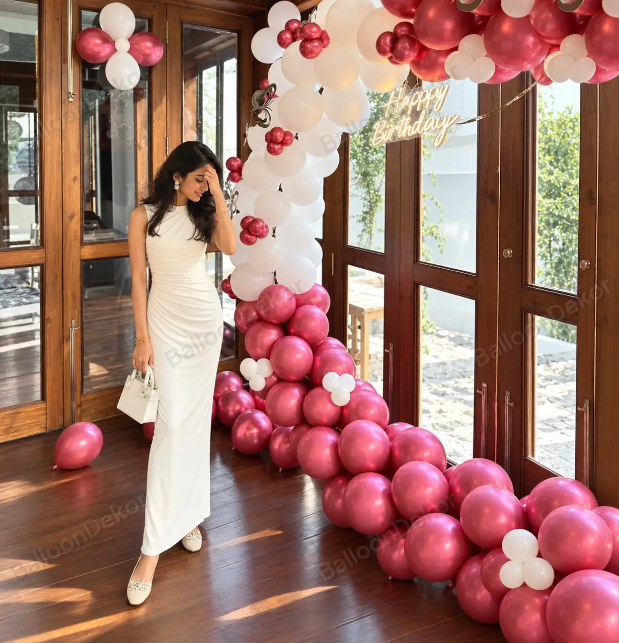 Trendy Rose Gold Birthday Decor — thumbnail 3