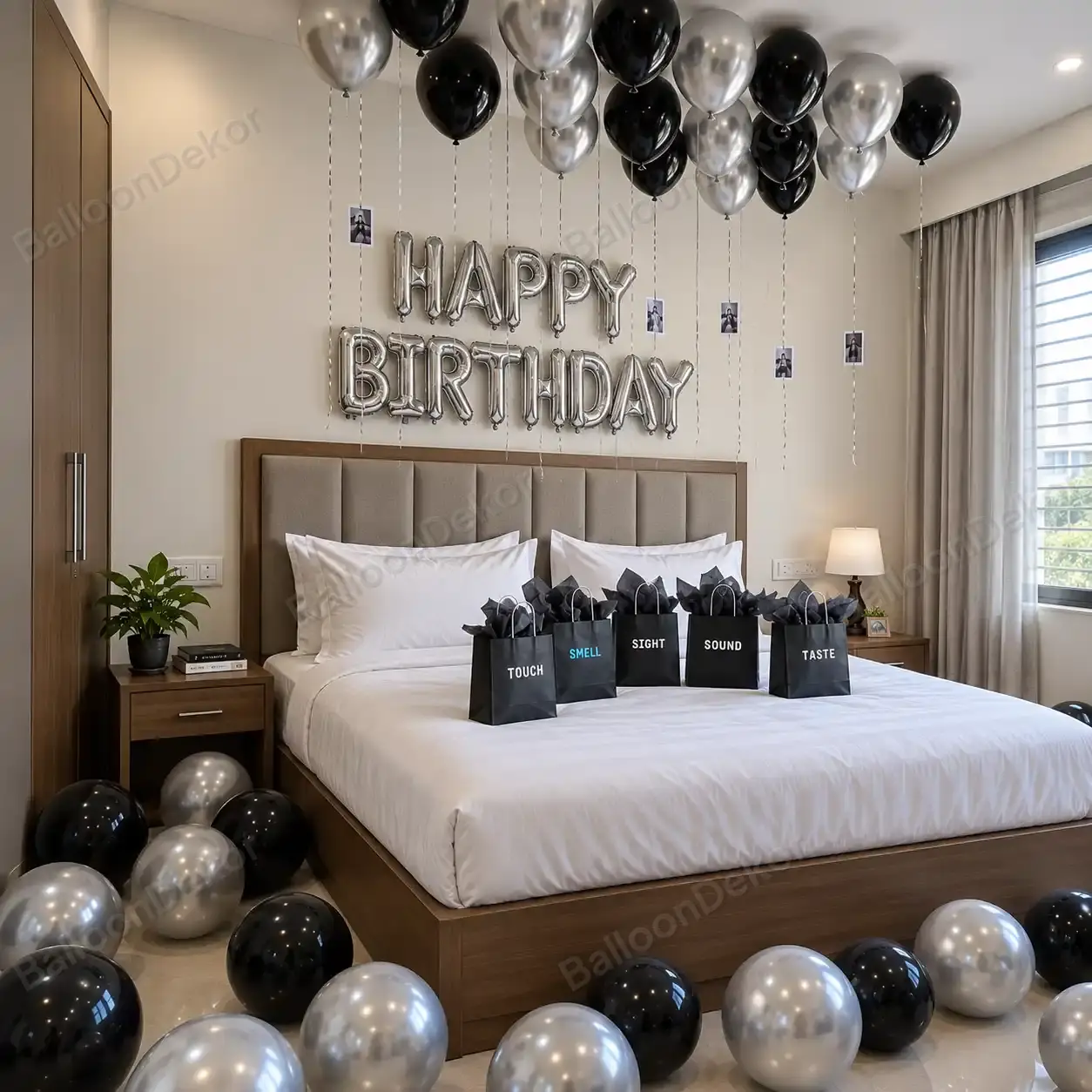 Unique Birthday Room Balloon Decoration — thumbnail 2