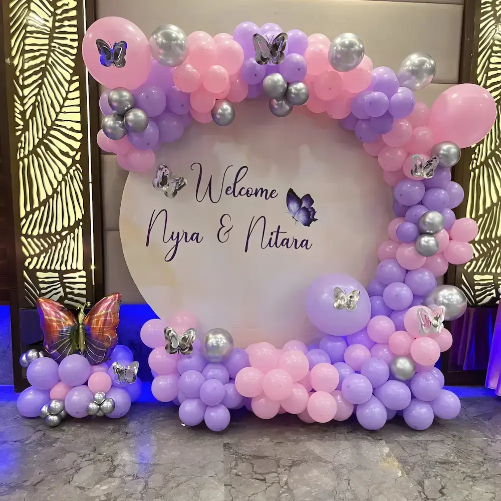 Bcakground decoration for baby welcome