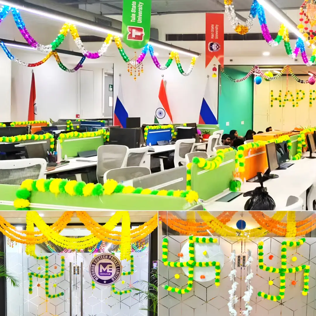 Artistic Diwali Office Decoration