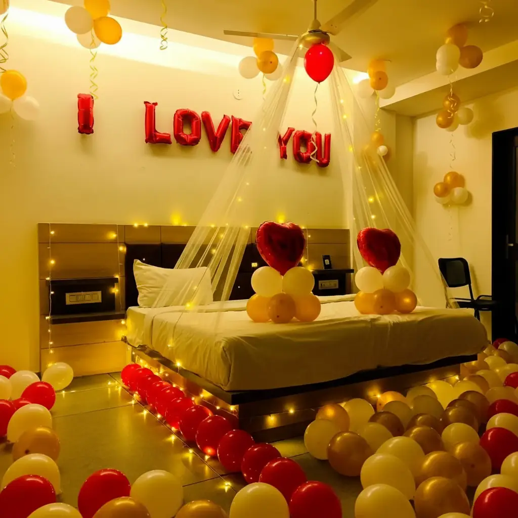 Delightful Balloon Room Decoration