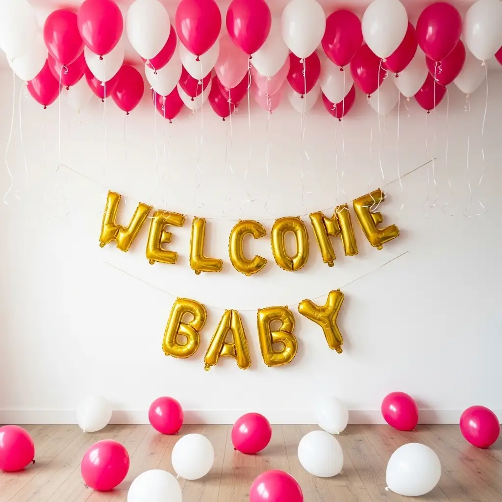 balloon decoration for welcome baby