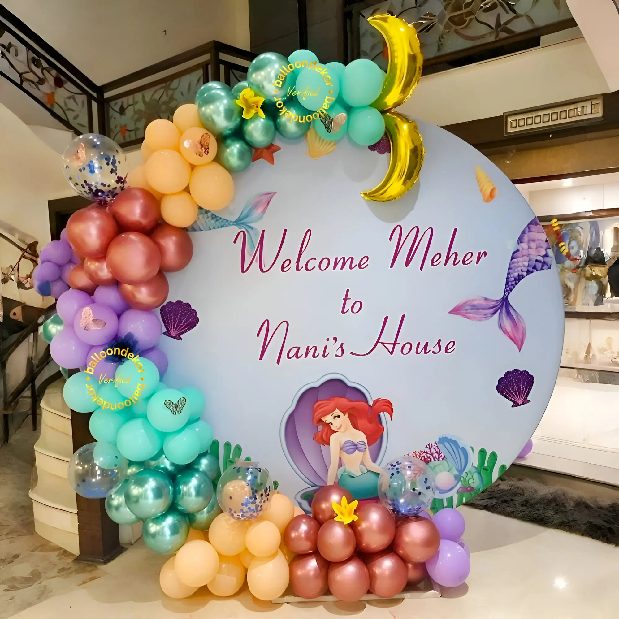 Welcome Home Customized Backdrop 