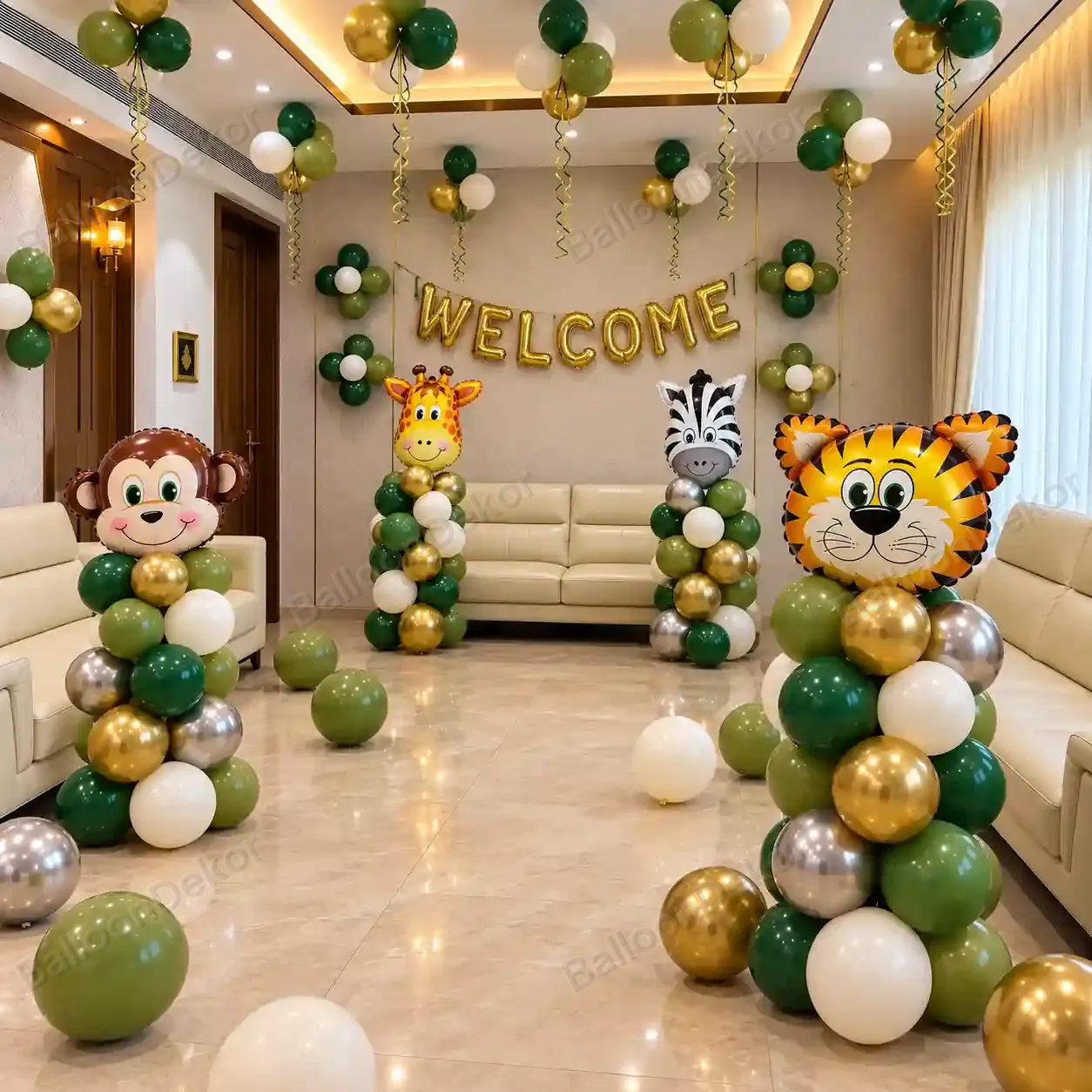 Jungle Baby Welcome Balloon Decoration — photo 2