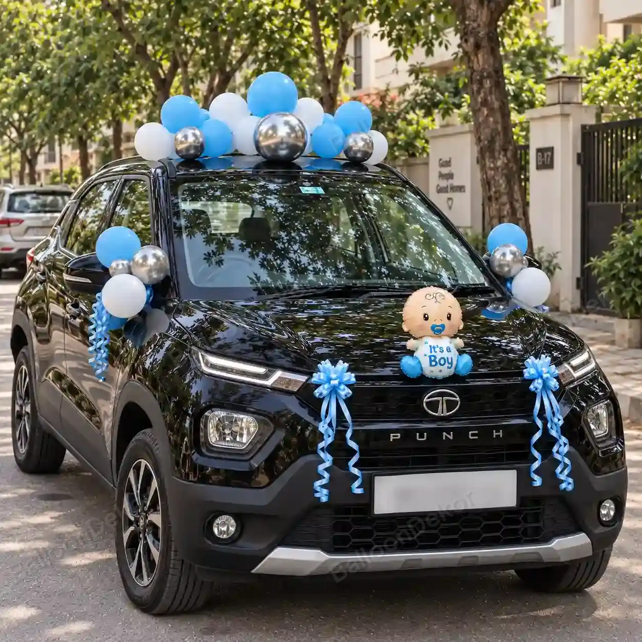 Newborn Boy Car Welcome Decoration — thumbnail 2