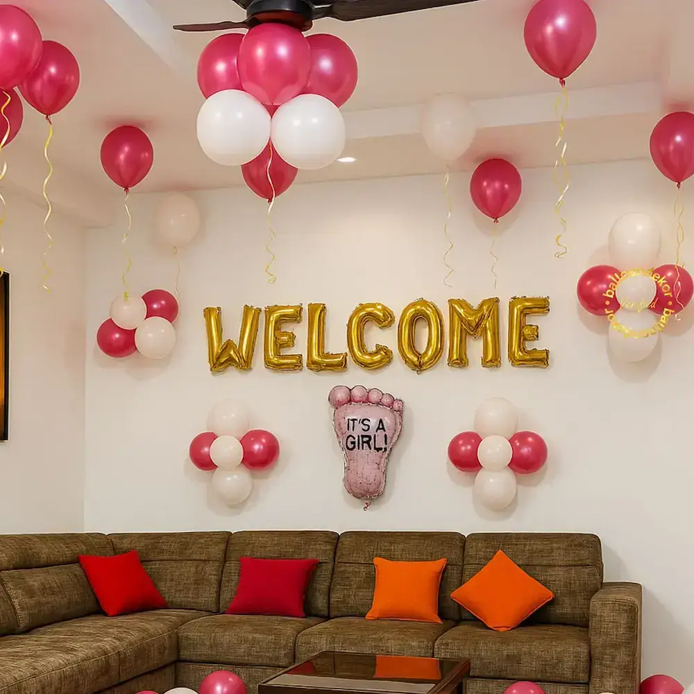 Simple Welcome Decor for Baby Girl — thumbnail 2