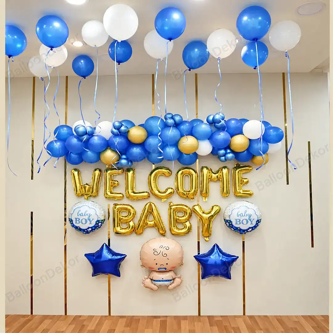 Tiny Toes Welcome Decoration — Baby Boy Welcome Decoration