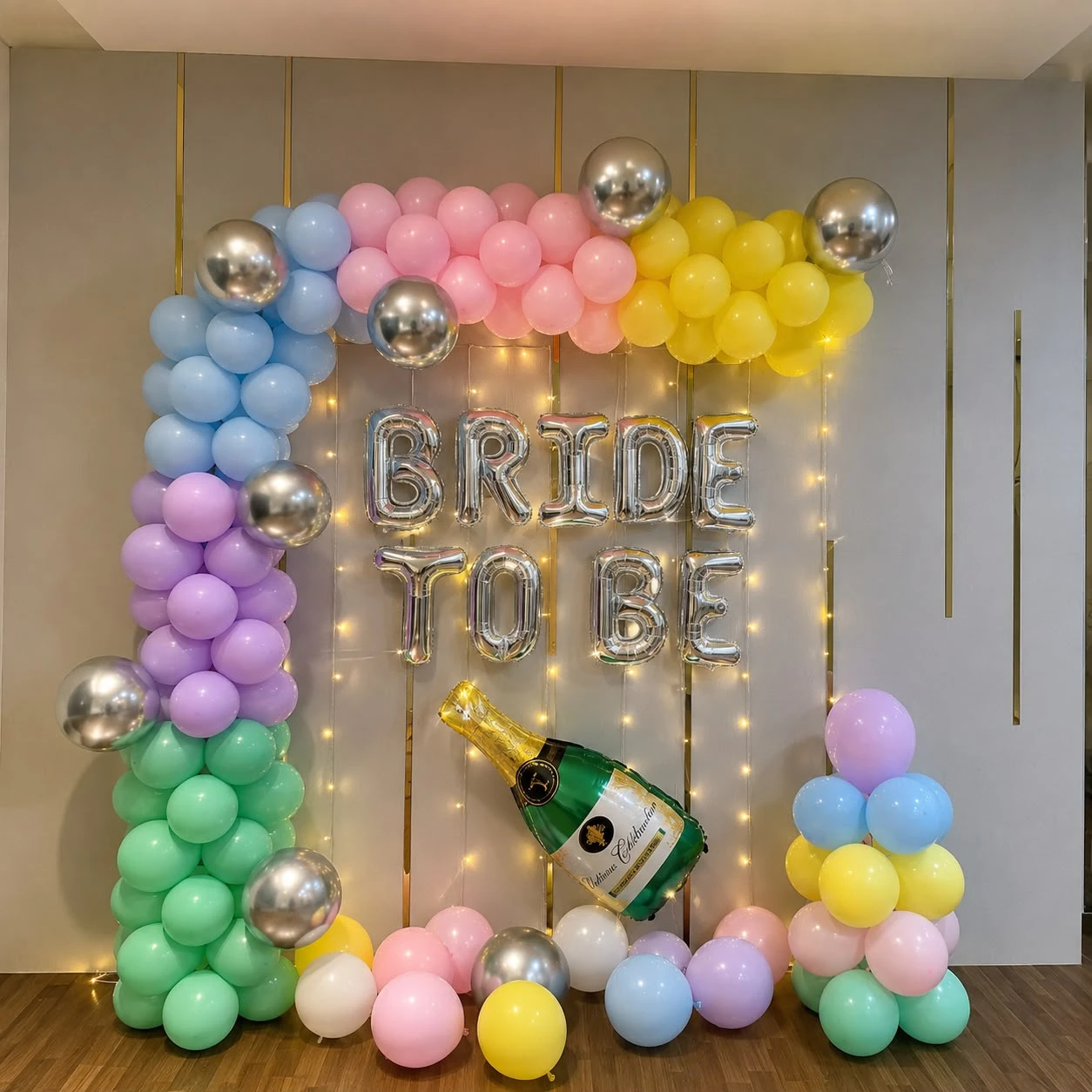 Bachelorette Wall Arch Setup — thumbnail 2