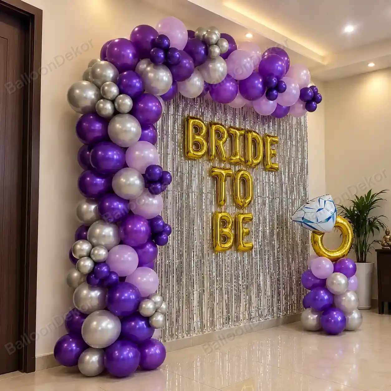 Bride to Be Balloon Backdrop — thumbnail 2